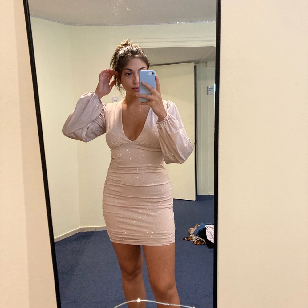 Sparkly baby pink dress - never worn